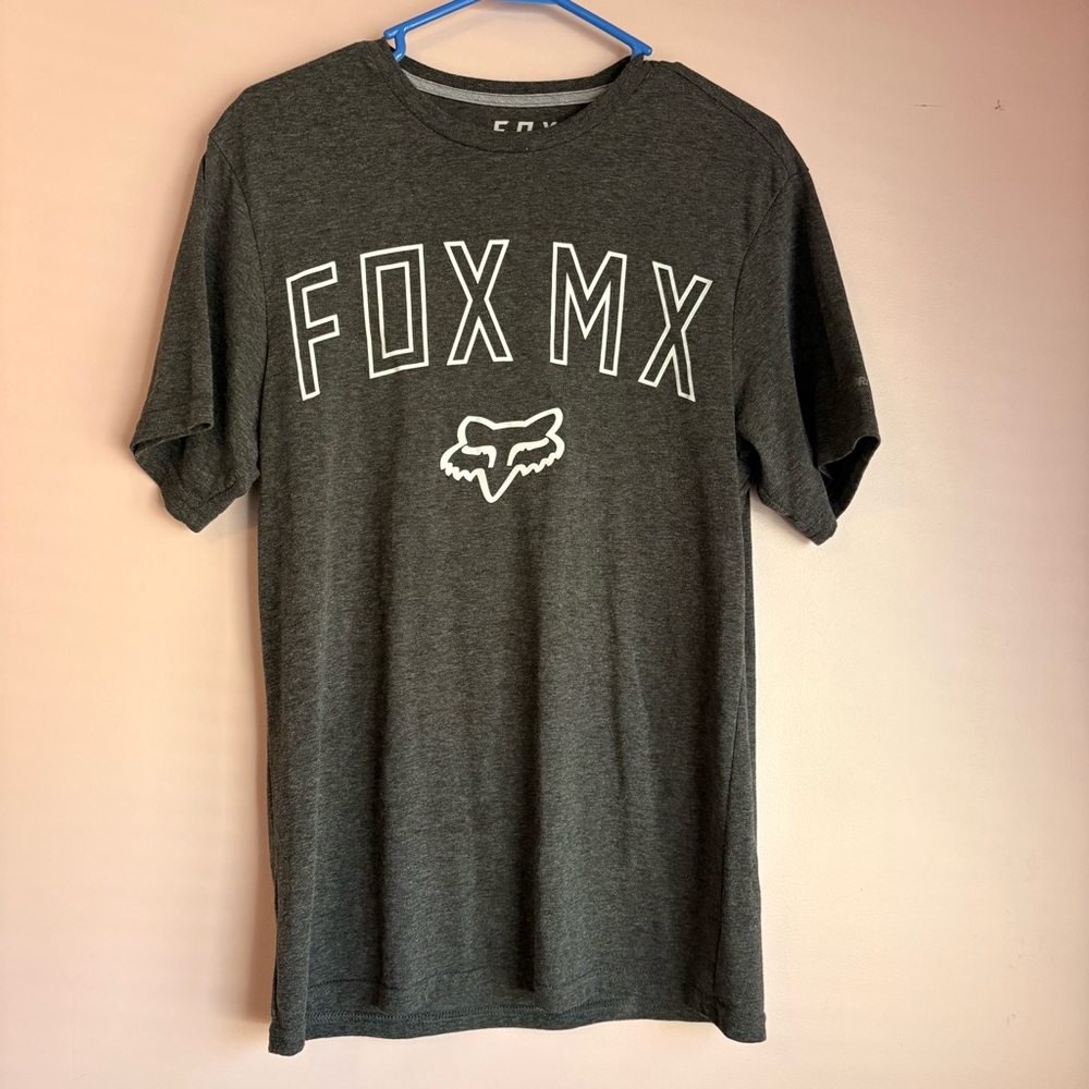 💙Fox Dark Gray Short Sleeve Tee